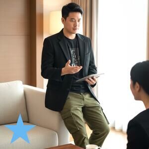 Tasso Elba 100% Cashmere Men’s Black Sport Coat Blazer Suit Jacket Sz 38R Macy’s